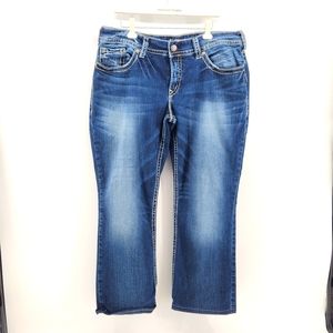 SILVER MID SLIM BOOT JEANS